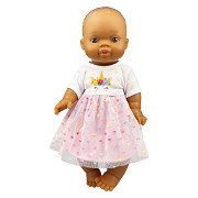 Mädchen-Babypuppe Hannah mit Einhornkleid – 34 cm