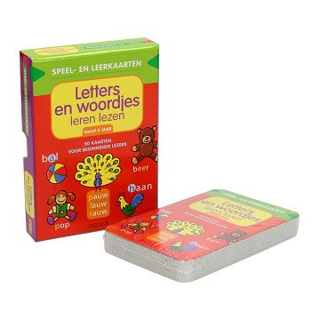 Speel- en Leerkaarten - Letters en Woordjes Leren Lezen (5+)