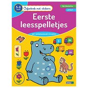 Übungsheft mit Aufklebern - Erste Lesespiele (5-6 Jahre)