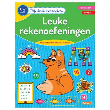 Übungsbuch mit Aufklebern – lustige Mathe-Übungen (6–7 Jahre)