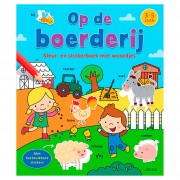 Coloring and Sticker Book with Words - On the Farm