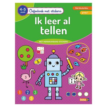 Exercise Book with Stickers - I'm Learning to Count (4-5 years)
