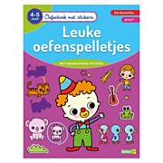 Exercise Book with Stickers - Fun Practice Games (4-5 years)