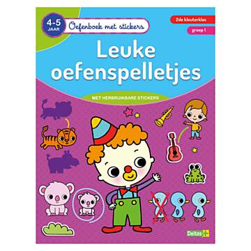 Exercise Book with Stickers - Fun Practice Games (4-5 years)