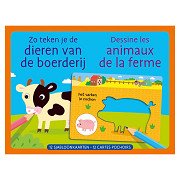 Sjabloonkaarten - Zo teken je de Dieren van de Boerderij