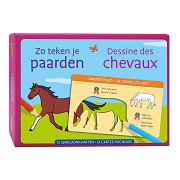 Sjabloonkaarten Zo teken je Paarden