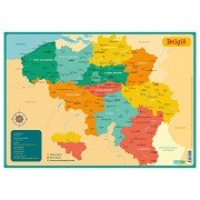 Educational coaster - Map of Belgium