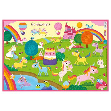 Educational coasters Preschool - Unicorns