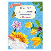 Kleuren op nummer voor volwassenen - Bloemen