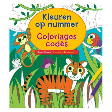 Kleuren op nummer - Lieve dieren