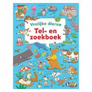 Fröhliches Buch zum Zählen und Suchen von Tieren