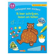 Oefenpret met Stickers - Schrijven, Lezen, Tellen (5-6 jaar)