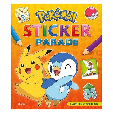 Pokemon Sticker Parade Mal- und Stickerbuch