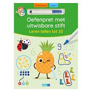 Oefenpret met uitwasbare stift - Leren tellen tot 10