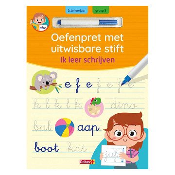 Oefenpret met uitwasbare stift - Ik leer schrijven