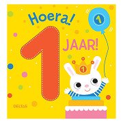 Hoera! 1 Jaar! Kartonboek