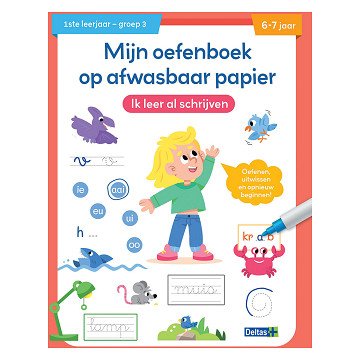 Oefenboek Afwasbaar Papier Ik Leer Al Schrijven (6-7 j.)