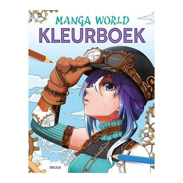 Manga World Coloring Book