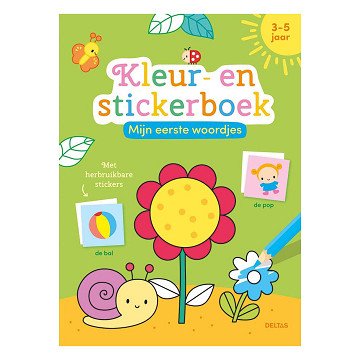 Mijn Eerste Woordjes Kleur- en Stickerboek - 3-5 Jaar