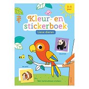 Mal- und Stickerbuch mit niedlichen Tieren – für Kinder von 3 bis 5 Jahren