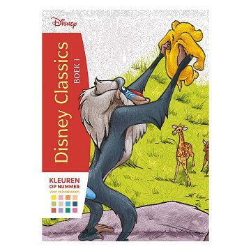 Disney Classics Boek 1 - Kleuren op Nummer Voor Volwassenen