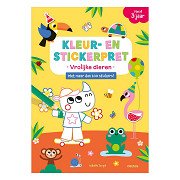 Kleur- en Stickerpret - Vrolijke Dieren