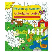 Dieren van de boerderij - Kleuren op Nummer