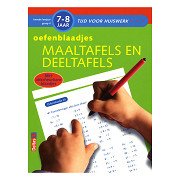 Practice sheets for times tables and division tables (7-8