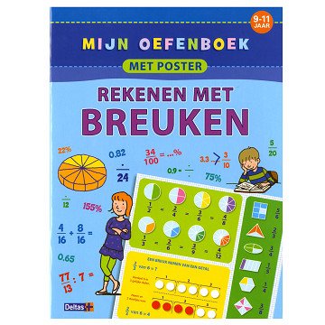 Mijn Oefenboek met Poster - Rekenen met Breuken (9-11 jaar)