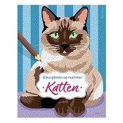 Katzen – Ausmalbilder nach Zahlen