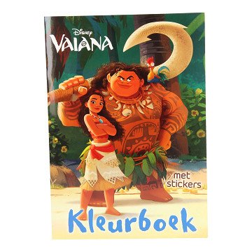 Vaiana Coloring Book with Stickers
