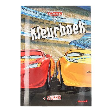 Cars 3 Coloring Book with Stickers