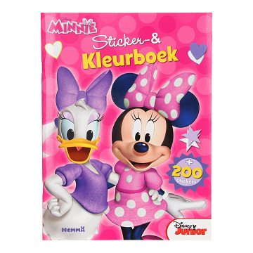 Minnie Mouse Sticker- en Kleurboek