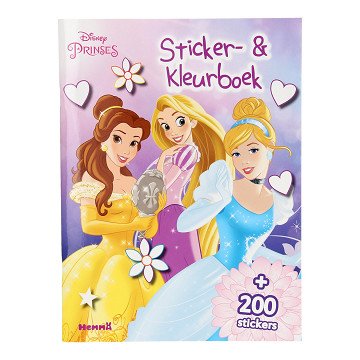 Disney Princess Sticker and Coloring Book