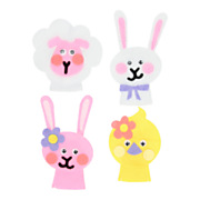 Make your own Finger Puppets Easter, 4pcs.