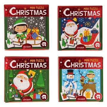 Mini Puzzel Kerst, 24st.