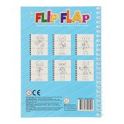 Flip Flap Coloring Book - Blue
