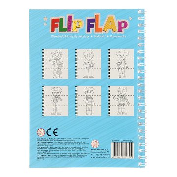 Flip Flap Malbuch - Blau