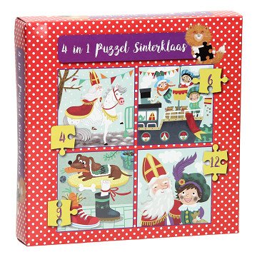 Sinterklaas Puzzel, 4in1