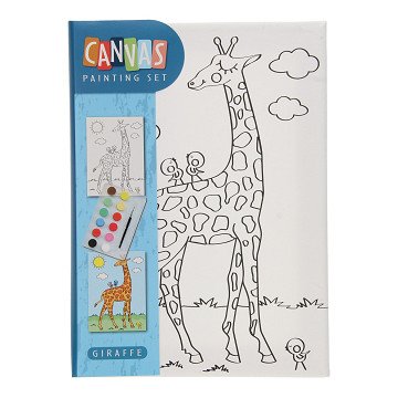 Canvas Schilderset - Giraffe