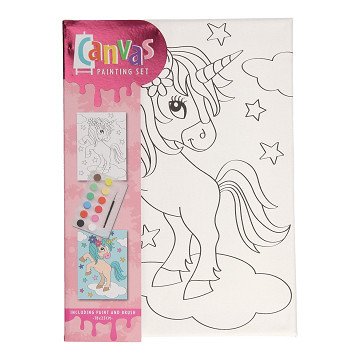 Canvas Schilderset - Eenhoorn
