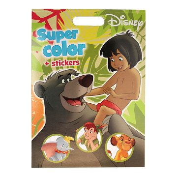 Disney Figuren Super Color Malbuch XXL mit Aufklebern