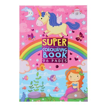 Super Malbuch - Einhorn und Meerjungfrau