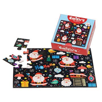 Mini Puzzel Kerst, 24st.