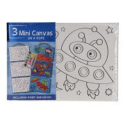 Canvas Painting Set Space, set of 3 pieces