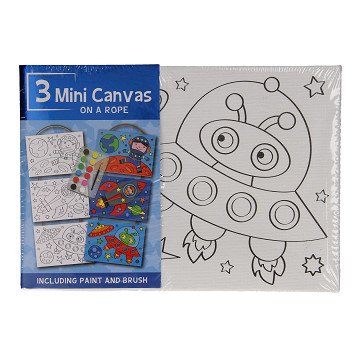 Canvas Painting Set Space, set of 3 pieces