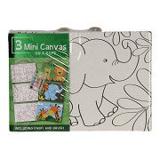 Leinwandbild-Set Wilde Tiere, 3er Set