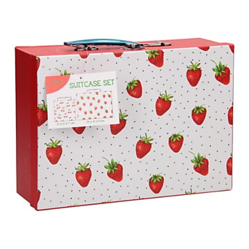 Children's Suitcase Set 2in1 - Strawberry, 2 pcs.