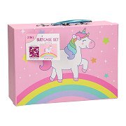 Kinderkoffer-Set 2in1 - Einhorn, 2tlg.