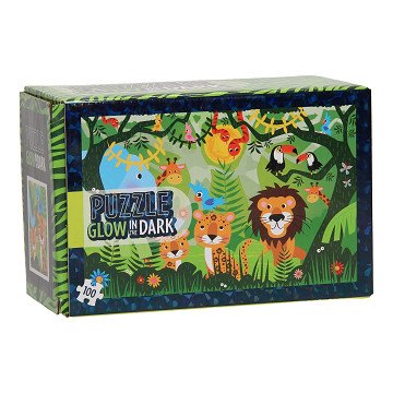 Jigsaw puzzle Glow in the Dark - Jungle, 100 pcs.